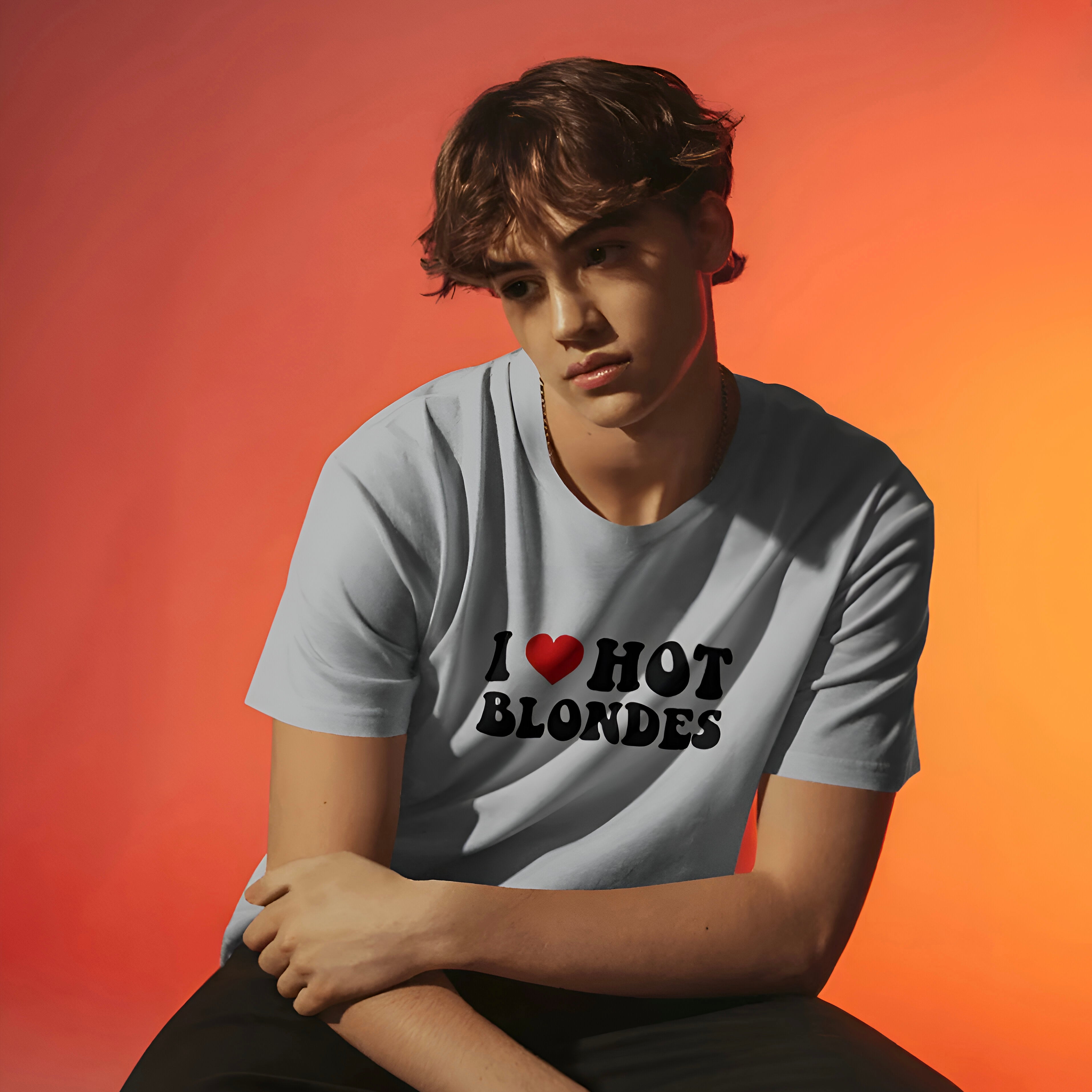 „I love hot blondes” - licked