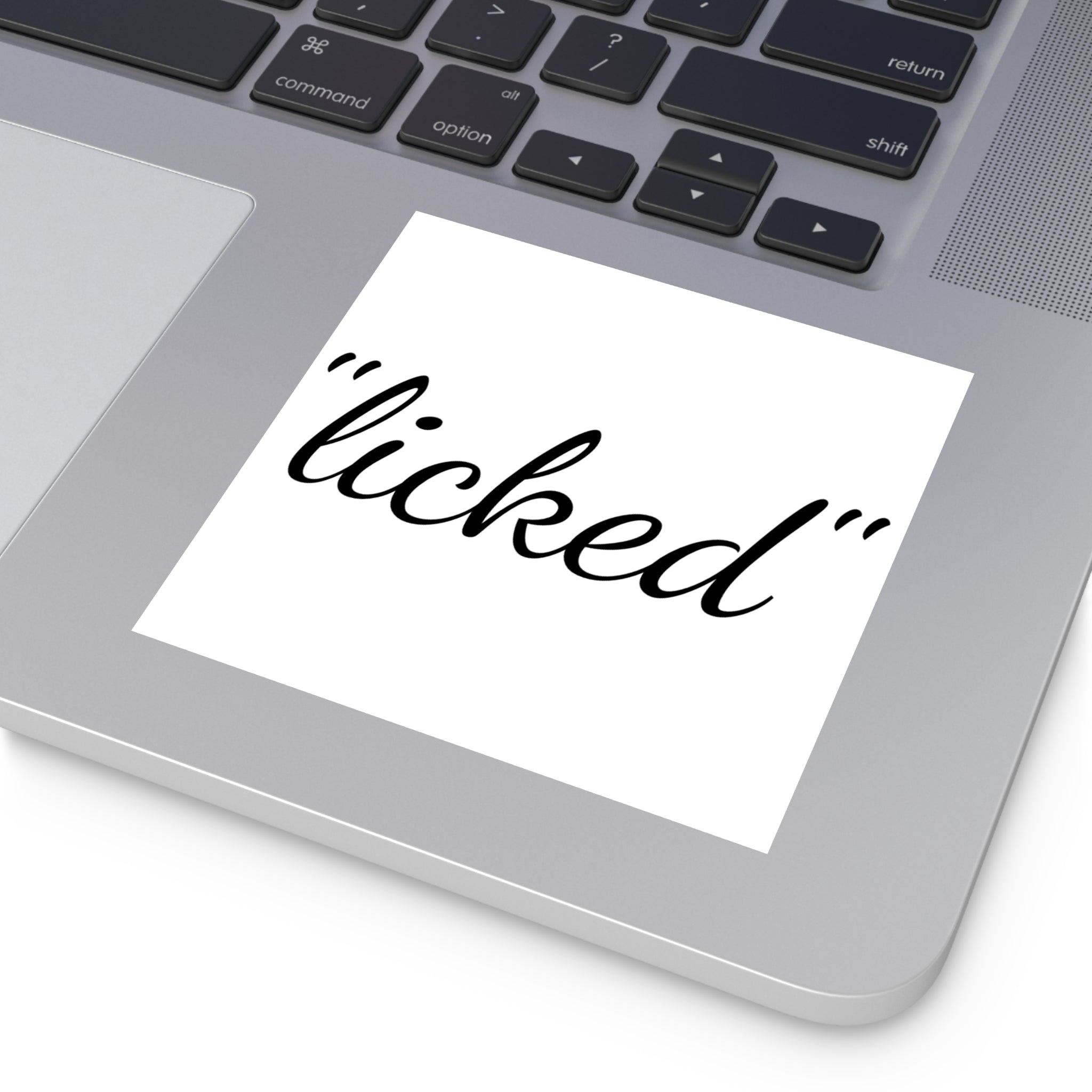 "licked" Sticker