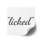 "licked" Sticker