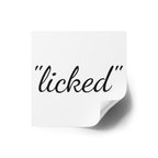 "licked" Sticker