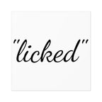 "licked" Sticker