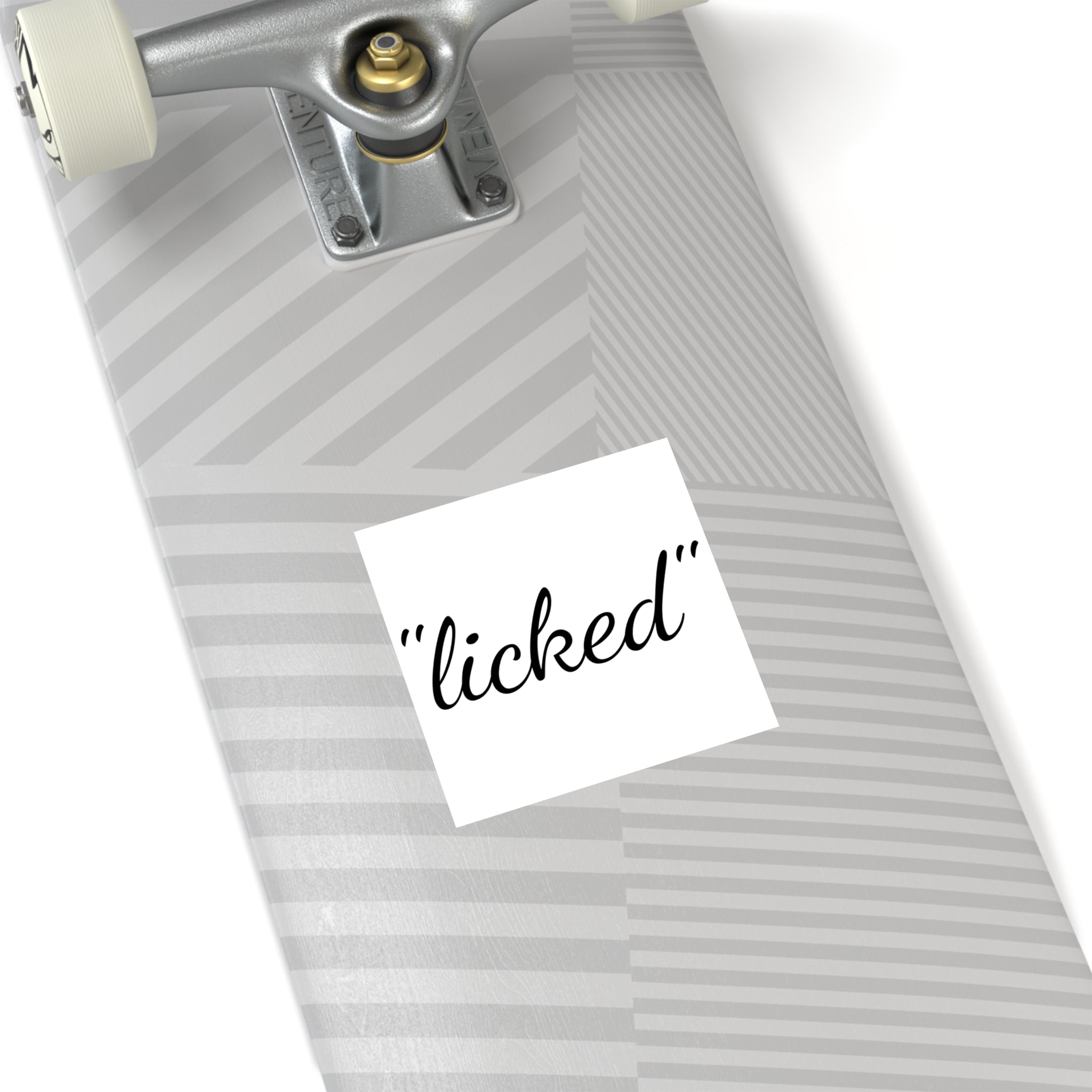 "licked" Sticker