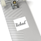 "licked" Sticker