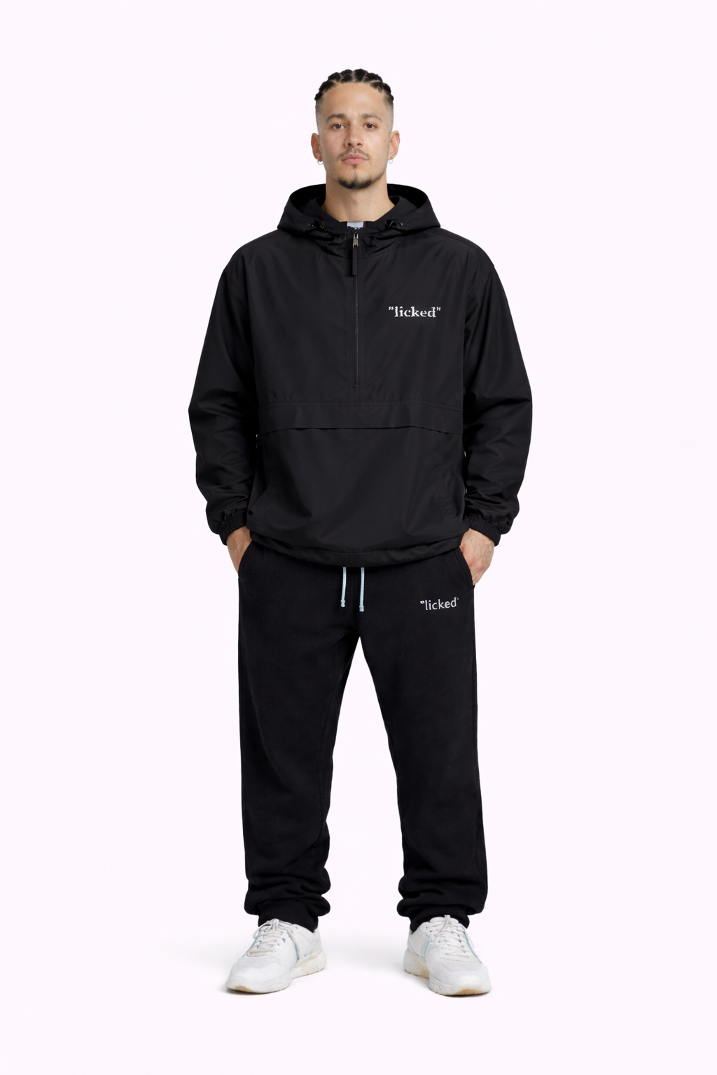 "licked" Windbreaker Schwarz - licked