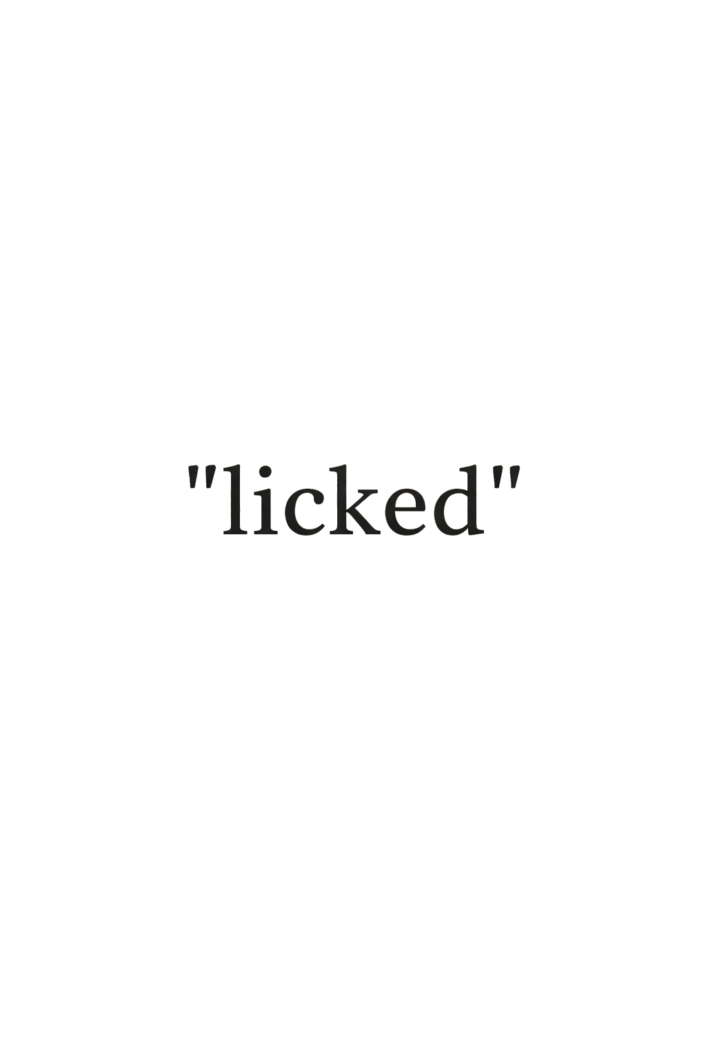 „licked“ Geschenkgutschein - licked